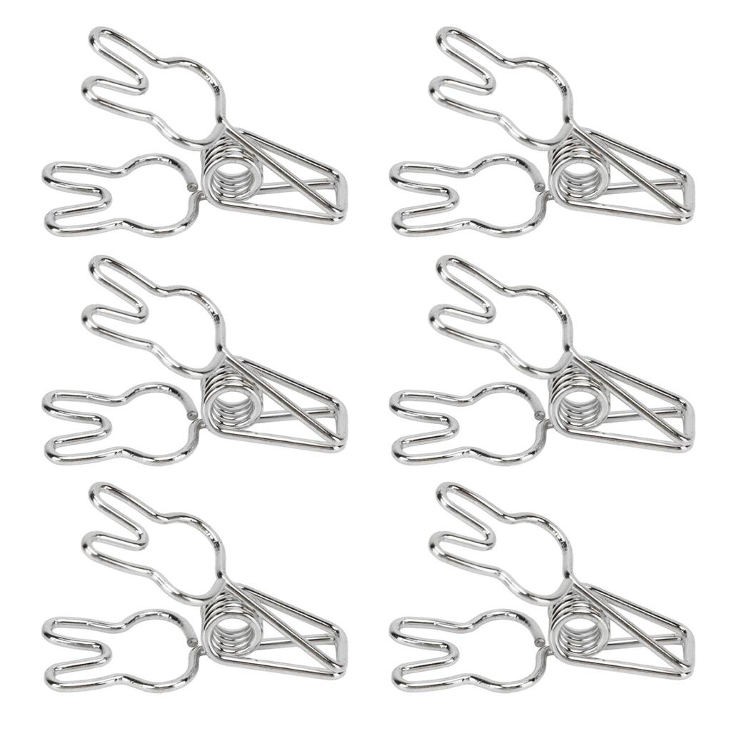 100pcs   Clips Cute Cartoon   Shape Metal Hollowed   Tail Clips Paper Clamps for   Document