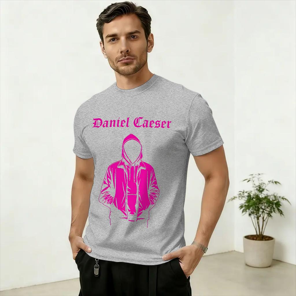 Crazy Singer Daniel Caesar TShirt Unisex O Neck Pure Cotton T Shirts Short Sleeve Tees Plus Size Clothes