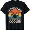 Vintage Drummer Dad Like A Regular Retro Drums Dad Tee TShirt Unisex T-Shirt