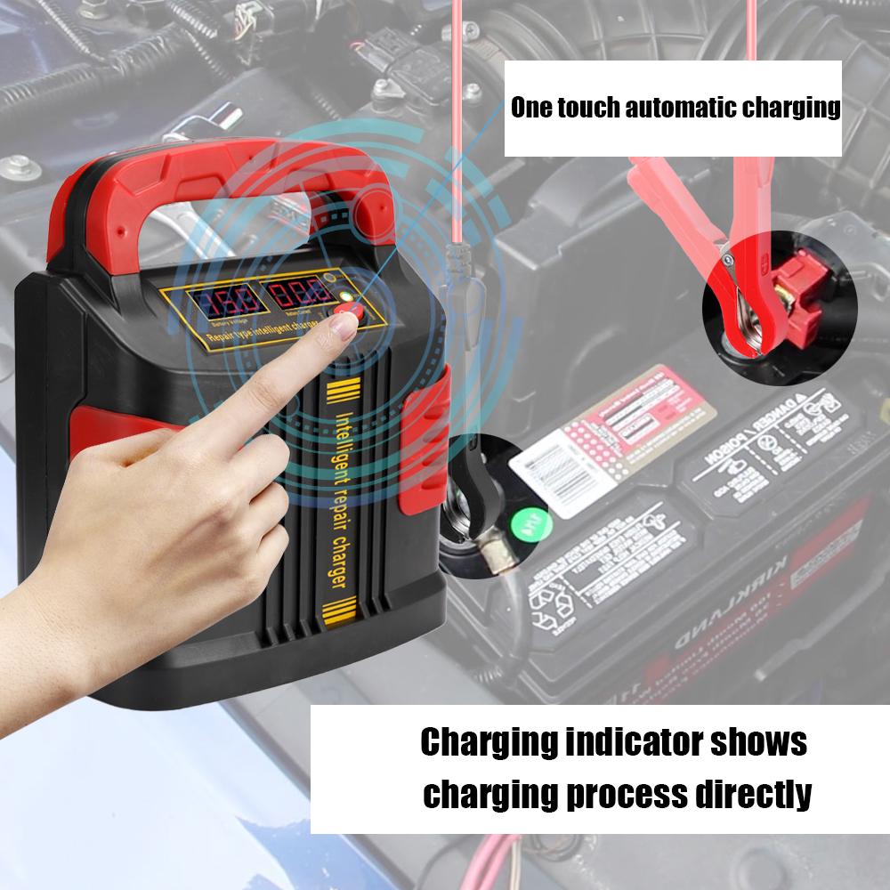 Buy 350W 12V/24V 200mAh Portable Electric Car Emergency Charger Booster Intelligent Pulse Repair
