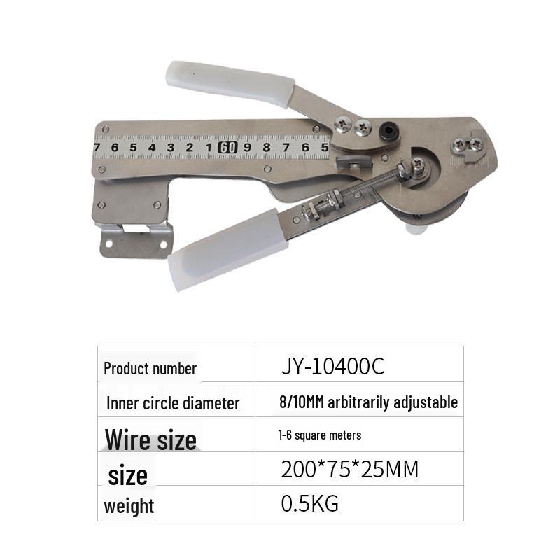 Compact Wire Looping and Bending Machine for 1-6 Square Metal and Iron Wires
