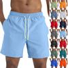 Summer Men's Beach Pants Swim Trunks Quick Dry Beach Shorts with Zipper Pockets and Mesh