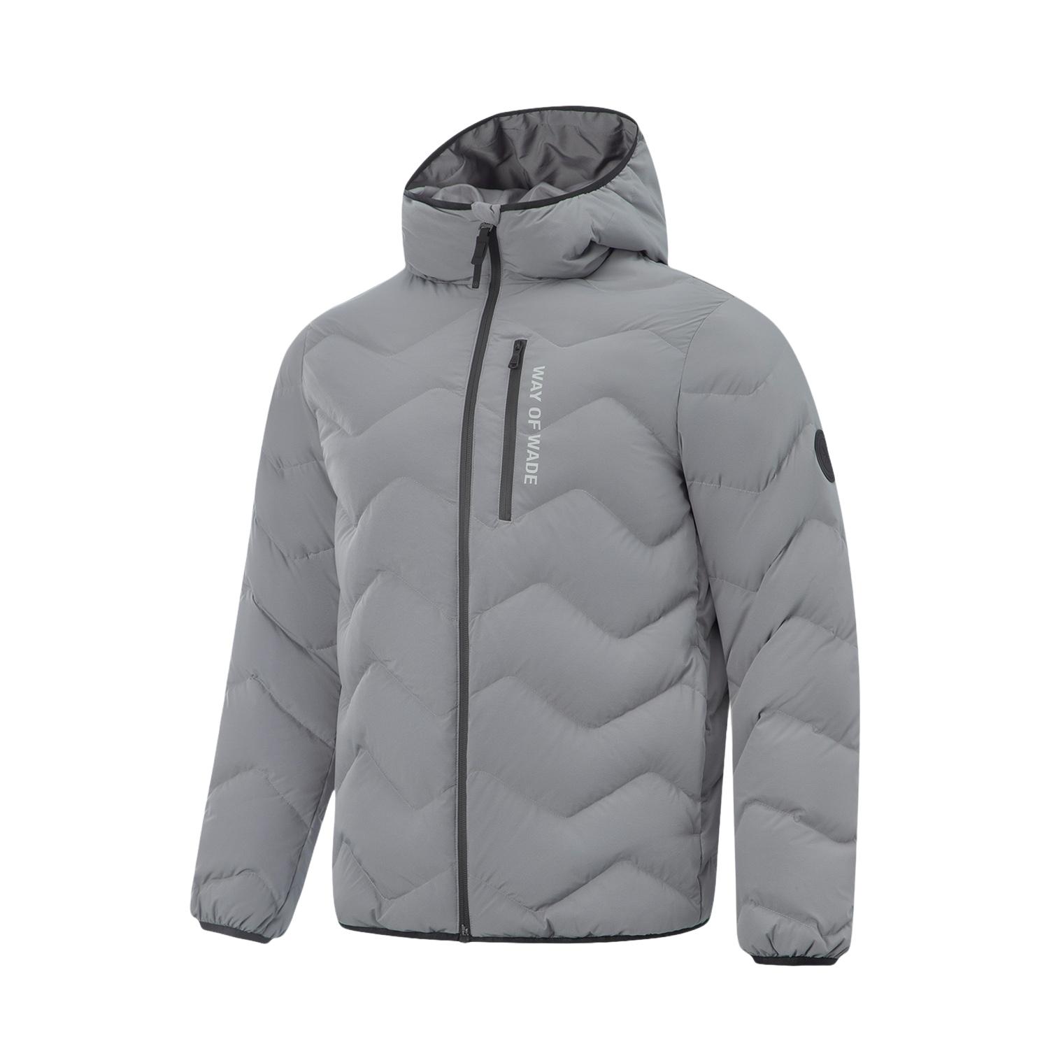 

Li-Ning Серия Wade Ветрозащитная Водоотталкивающая Куртка-пуховик с капюшоном Мужские куртки AYMV055-2 L