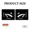2 Pieces Personalized Car Stickers Decorate Your Car Shark Fin