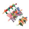 Parrot Chew Toys Set Birds Shredding Foraging Toys Bite Resistant Anxiety Reduction Cage Hanging