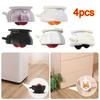 4PCS with Brake Furniture Casters Wheels Self Adhesive Pulley Base  Furniture Move Accessories