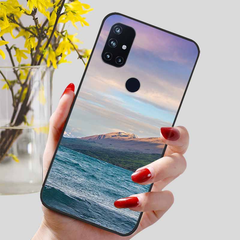 

Чехол для Oneplus Nord N100 Пейзаж Мягкий Силикон ТПУ Чехлы для Телефона для One Plus Nord N100 N 100 Задние Крышки Funda 1+N100 Черный Nord N100