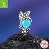 Twelfth Birthstone Flower Silicone Beads 925 Sterling Silver Diy Beaded Bracelet Accessories Bead Separator