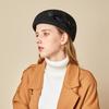 European, American Autumn and Winter Feather Decorative Wool Top Hat Fashion Hat British Retro Felt Bud Hat Female Elegant Flight Attendant Hat