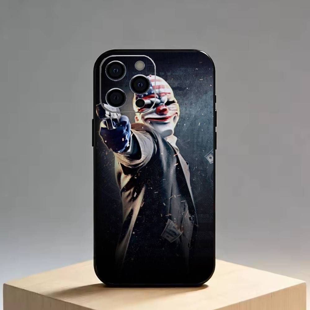 Payday   Phone Case For iPhone 17,16,15,14,13,12,11 Plus,Pro Max,XS,Soft Silicone Black Cover