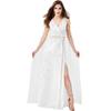 Direkt ab Werk Liberty Göttin Antike Griechische Mythologische Figur Hoher Schlitz Sexy Weißes Polyester Atmungsaktives Damenkleid Kostüm