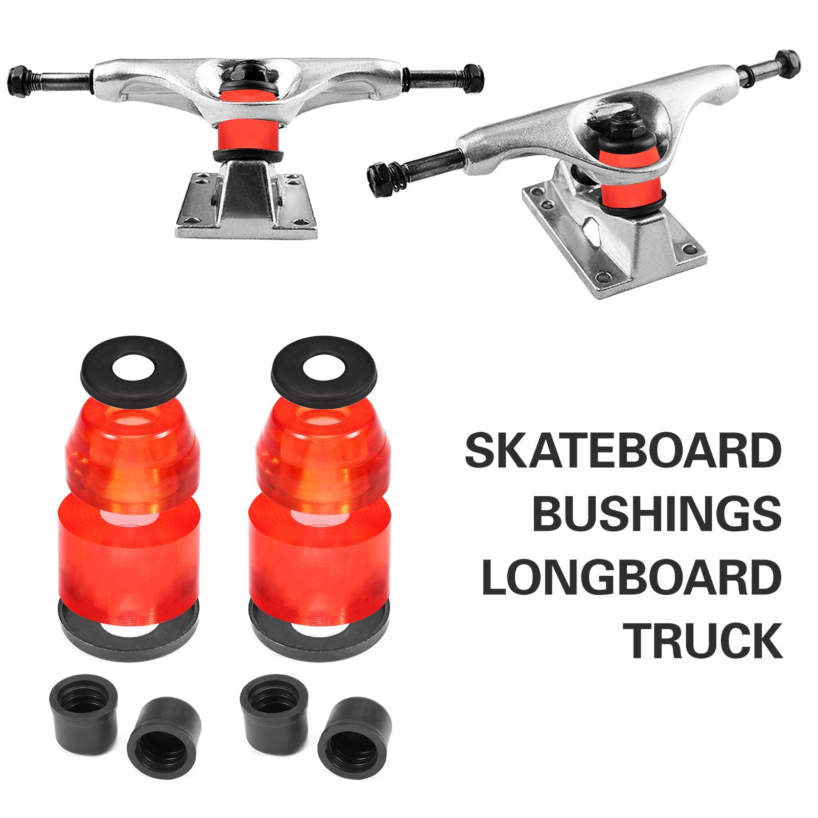 Kit De Bagues De Skateboard En Polyuréthane 90A - Pour Longboard, Skate, Scooter - 2 Cylindriques + 2 Coniques