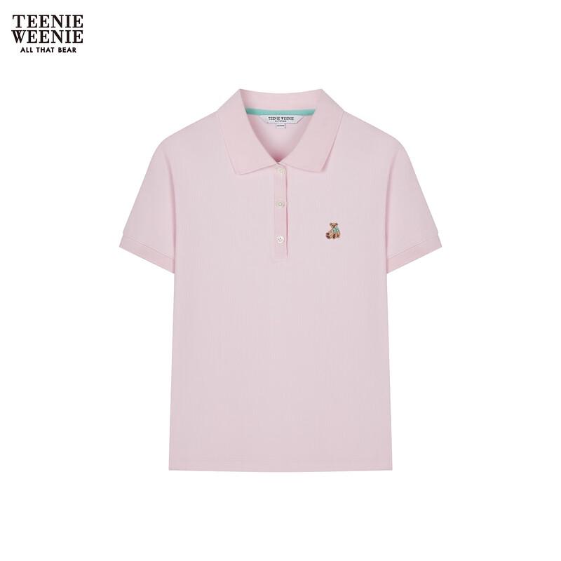 Teenie Weenie Bear Cartoon Polo T-Shirt for Women M