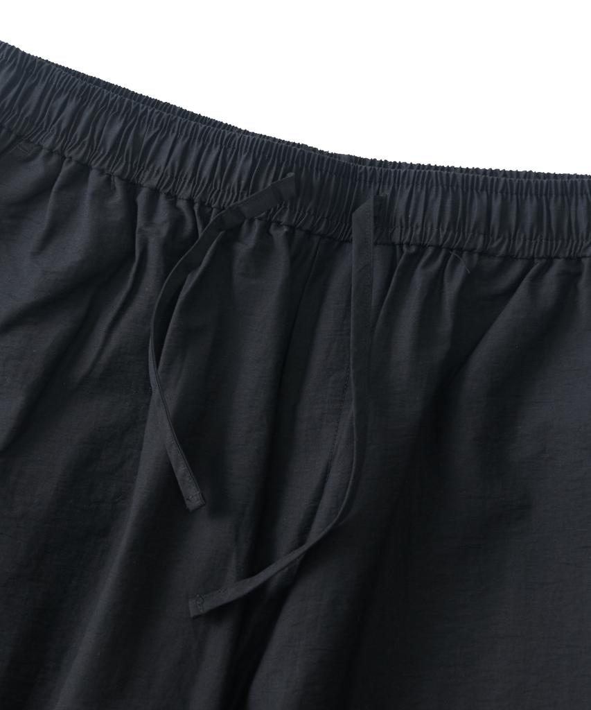 ANALOG MOOD Semi-Wide String Cargo Pants (Black)