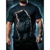 Creative Animal Cat 3D Print Pattern Crew Neck Tee  Men Women Summer Fashionable Comfortable Novelty Short Sleeve T-shirt