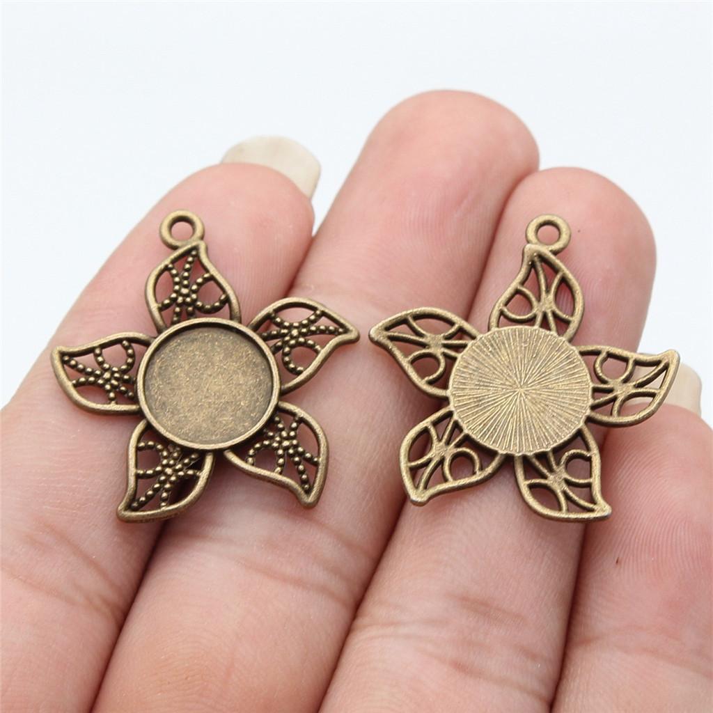 Accessories Parts Fit Round 8-15Mm Glass Cabochon Base Setting Tray Wedding Jewelry Findings QA016