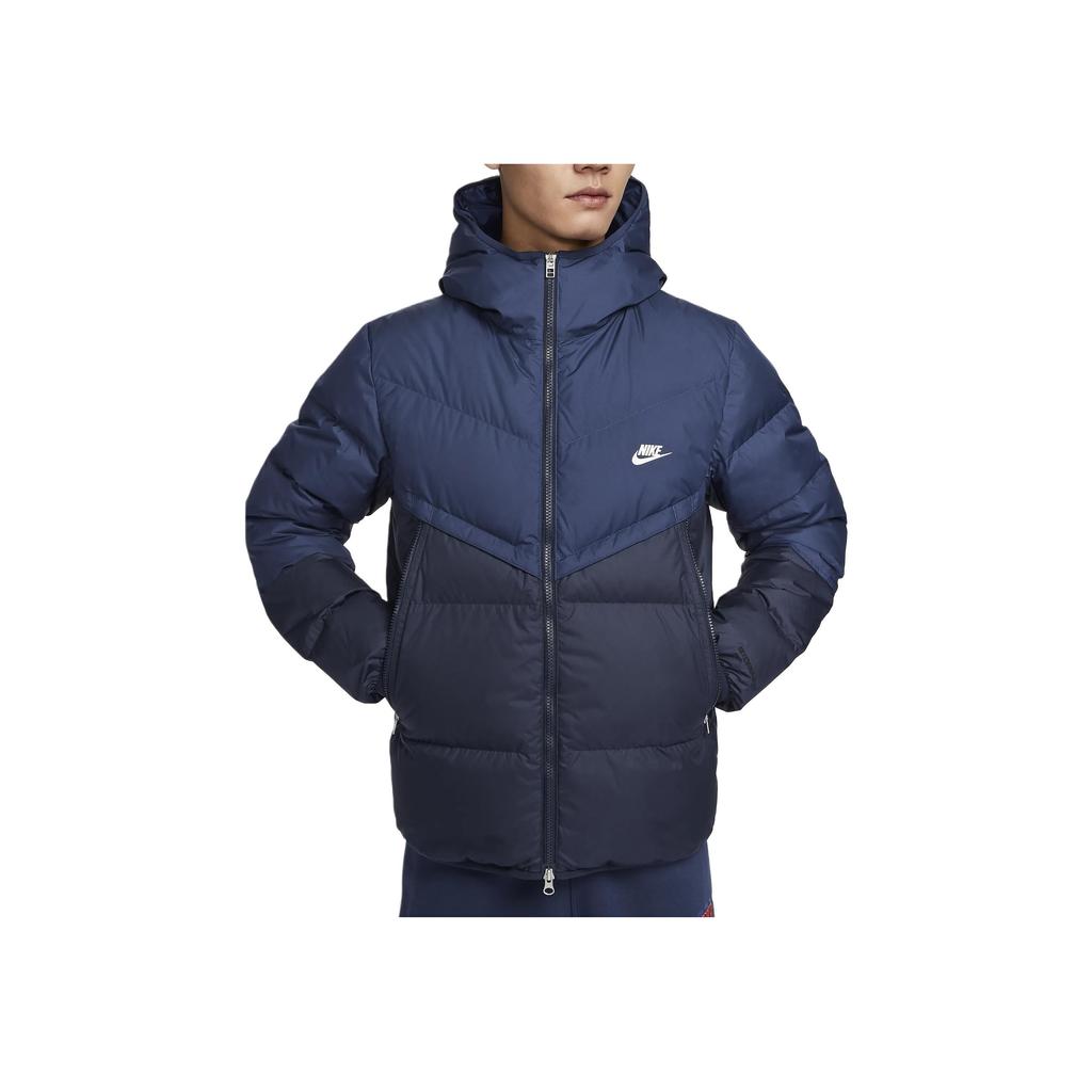 Nike Abbigliamento sportivo Storm-FIT Windrunner Giacca antivento con cappuccio e zip da uomo Giubbotti Blu navy profondo DV1132-410