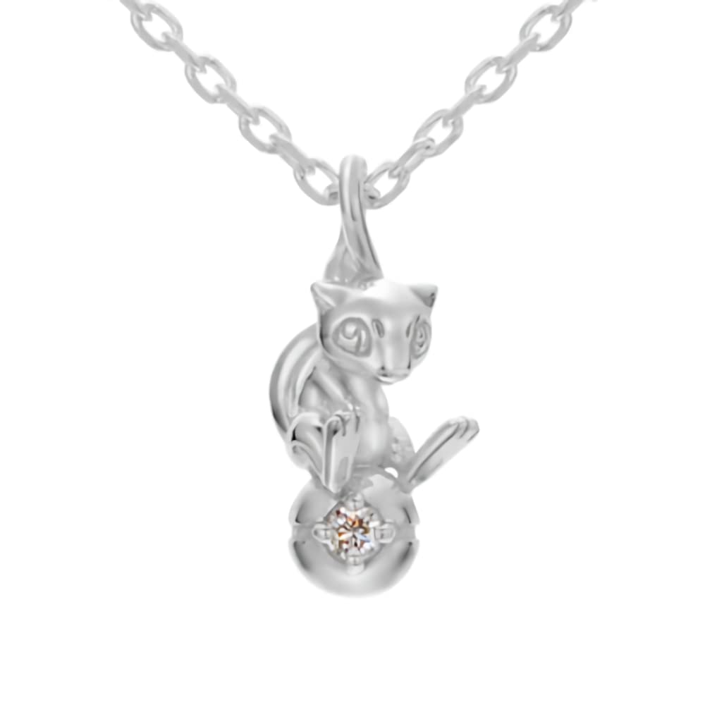 Mew Gift [U-Treasure] Pokémon Necklace, Silver, Unisex, Men's & Women's, Accessory, Jewelry,