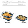 2026 Foldable Dish Basin Vegetable Washing Basket Outdoor Portable Sink Tub Dishpan Silicon Collapsible Drainer for Kitchen Camping