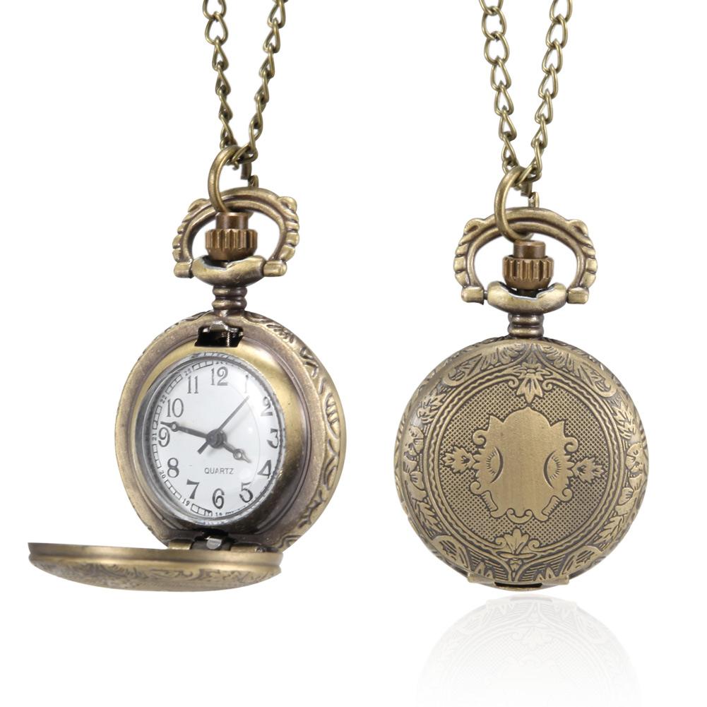 Pocket Watches Personalized Necklace Chain Watches Gift For Birthday Anniversary Men Women Vintage Pocket Watch With Chain