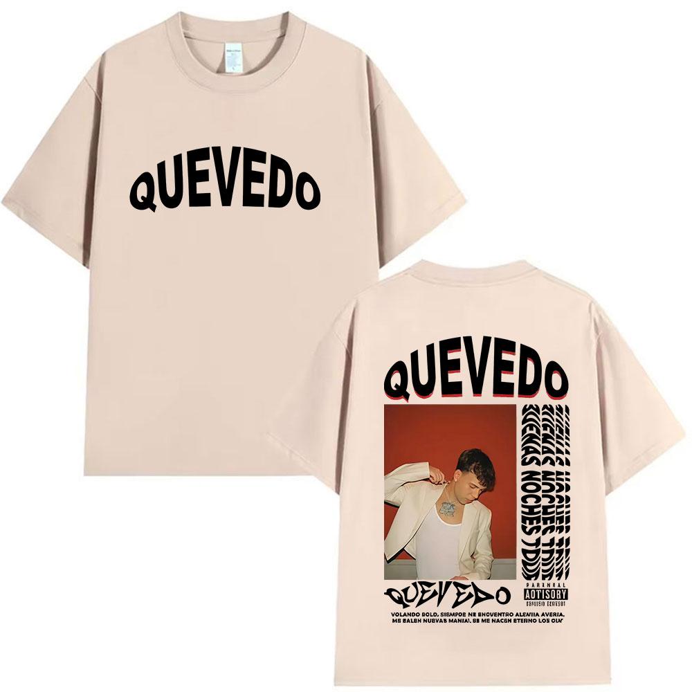 Rap Singer Quevedo Buena Noches Tour 2025 Mens Pop Music Hiphop Casual Oversized Cotton Tshirt