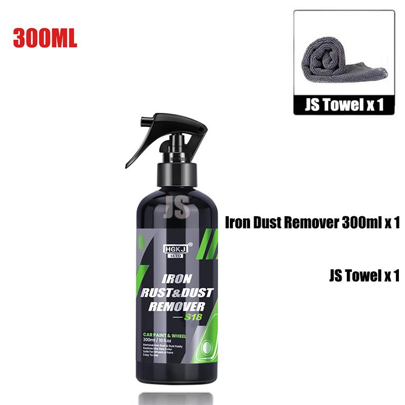 50/100/300ml Car Paint & Wheel Iron Particles Powder Cleaning Super Rust Dust Remover Spray Metal Surface Defender Auto Rim Cleaner