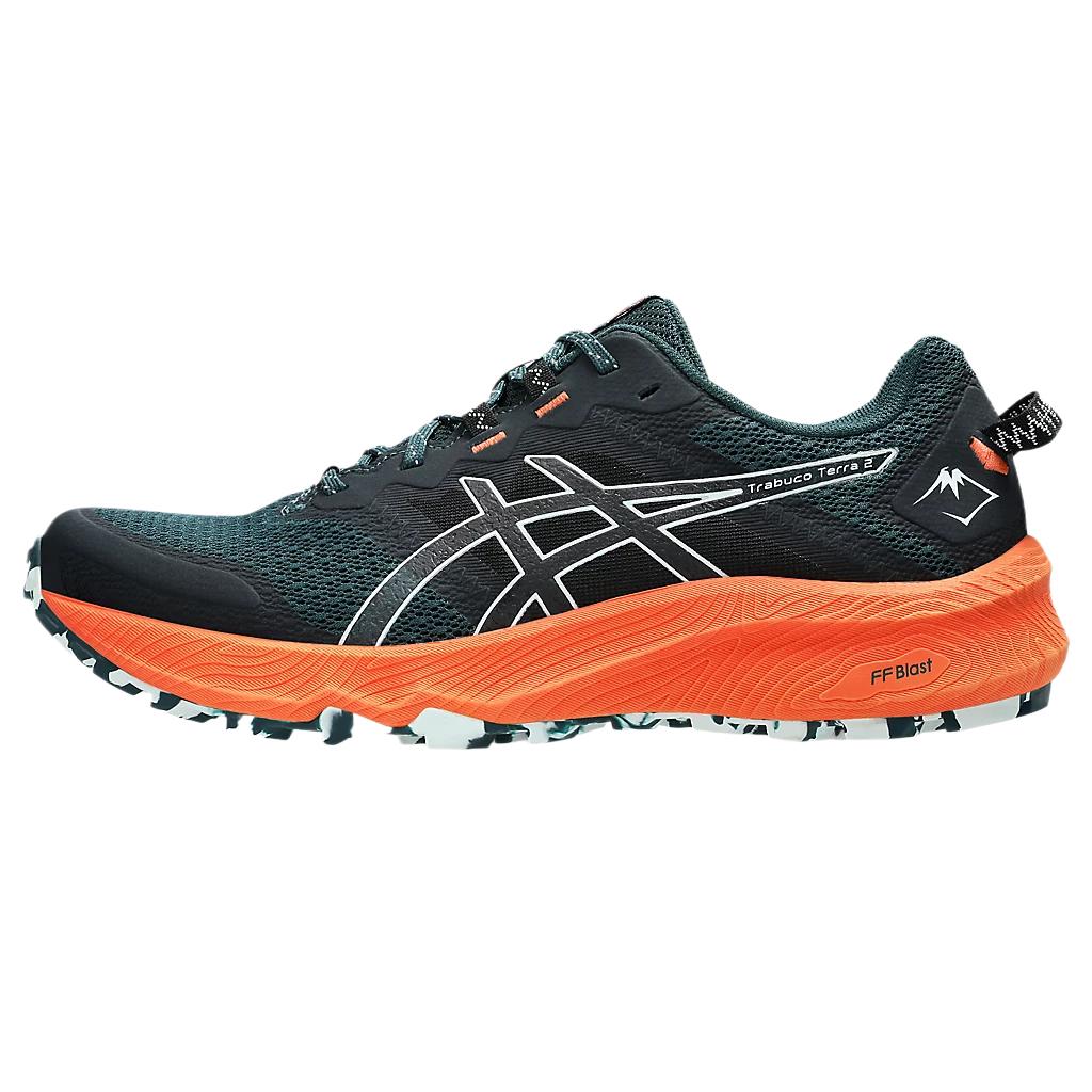 Neue Asics Gel Trabuco Terra 2 Gepolsterte Rutschfeste Atmungsaktive Low-Top Laufschuhe Herren Schwarz 1011B607-301