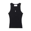 Ami Small Heart Logo Tank Top Women Sleeveless   Ftp811 Je0117 045