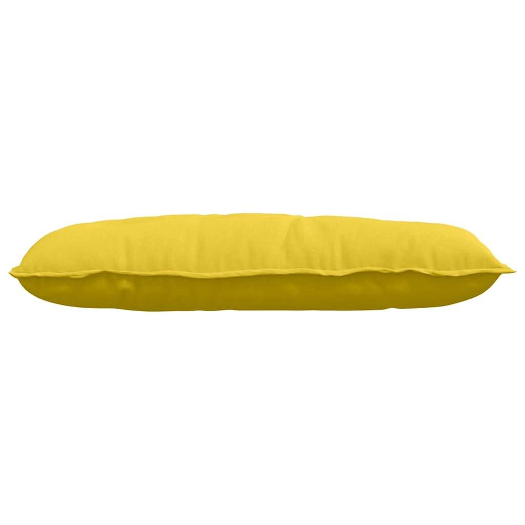 Back Cushion Light Yellow 100 x 19 x 50 cm Fabric