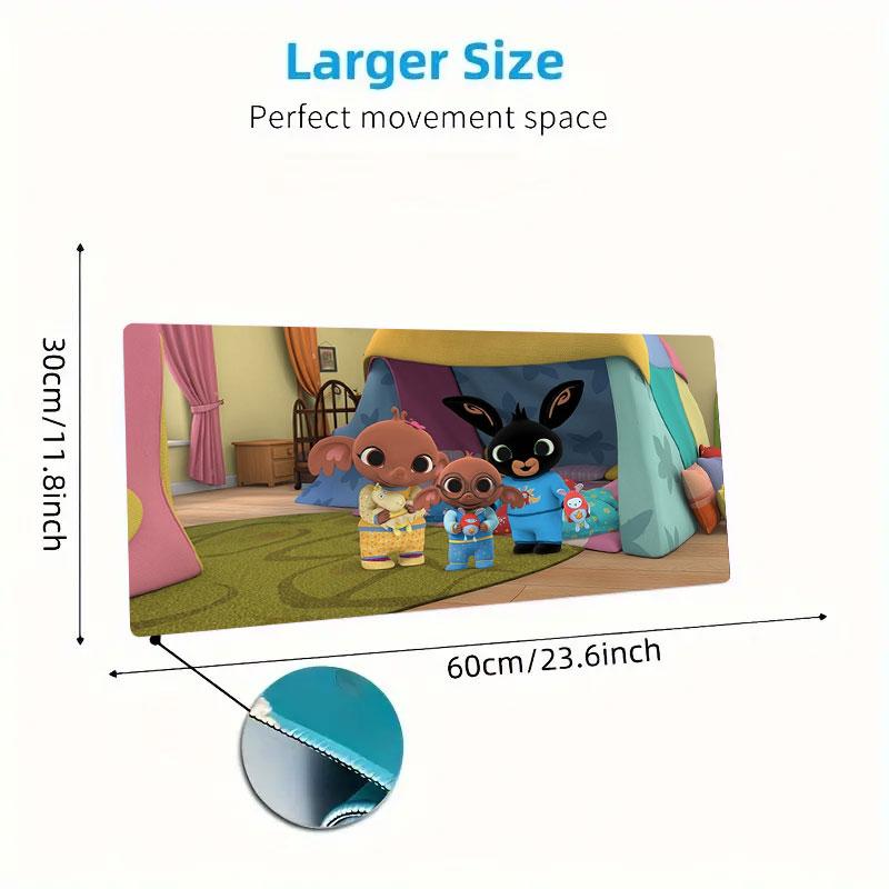 Bing Large Size Mouse Pad Large Gaming Table Cushion Non-slip Laptop Tablet Big Mousepad XXL Mat Mini PC Playmat With Lock edge