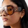 New Oversized Ladies's Pilot Sunglasses Vintage Double Bridge Sun Glasses Ladies Trendy  Design Outdoor Shades UV400 Eyewear