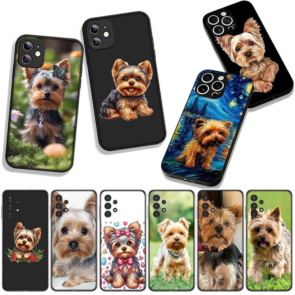 for Samsung Galaxy S25 S24 S22 S23 FE Ultra Plus A56 A05 A06 A15 A16 A55 S7 Edge Cover Case Yorkshire Terrier Yorkie Dog Pet