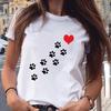 Cute Cat Animal Print T-shirt Round Neck Women's Blouse Fashion Women's Graphic Harajuku Aesthetics