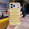 The new Macaron suction cup silicone is suitable for Apple 16promax mobile phone case 17Air simple three-dimensional protective case.