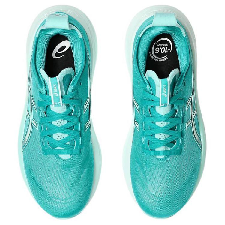 Asics Gel Nimbus 27 Wave Teal Women Sneakers Illuminate-Mint 1012B753-400