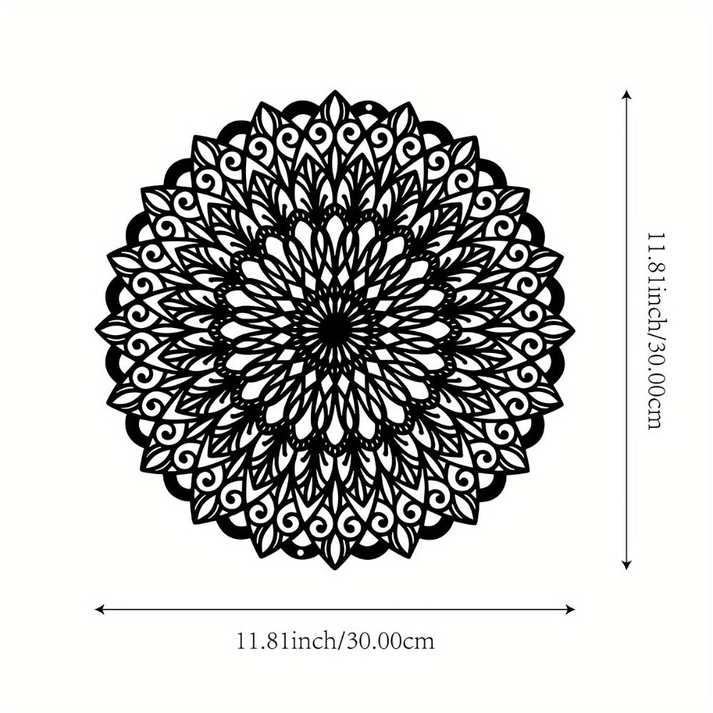 

1pc Metal Flower Wall Art Indoor Outdoor Iron Sculpture Farmhouse Living Room Office Patio Balcony Home Decor 11.81 Inch 12in