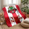 Coperta in Flanella Southampton FC con Testo Nome Personalizzato Logo Calcio Coperta in Pile Personalizzata Regalo Speciale per Divano Camera da Letto Casa