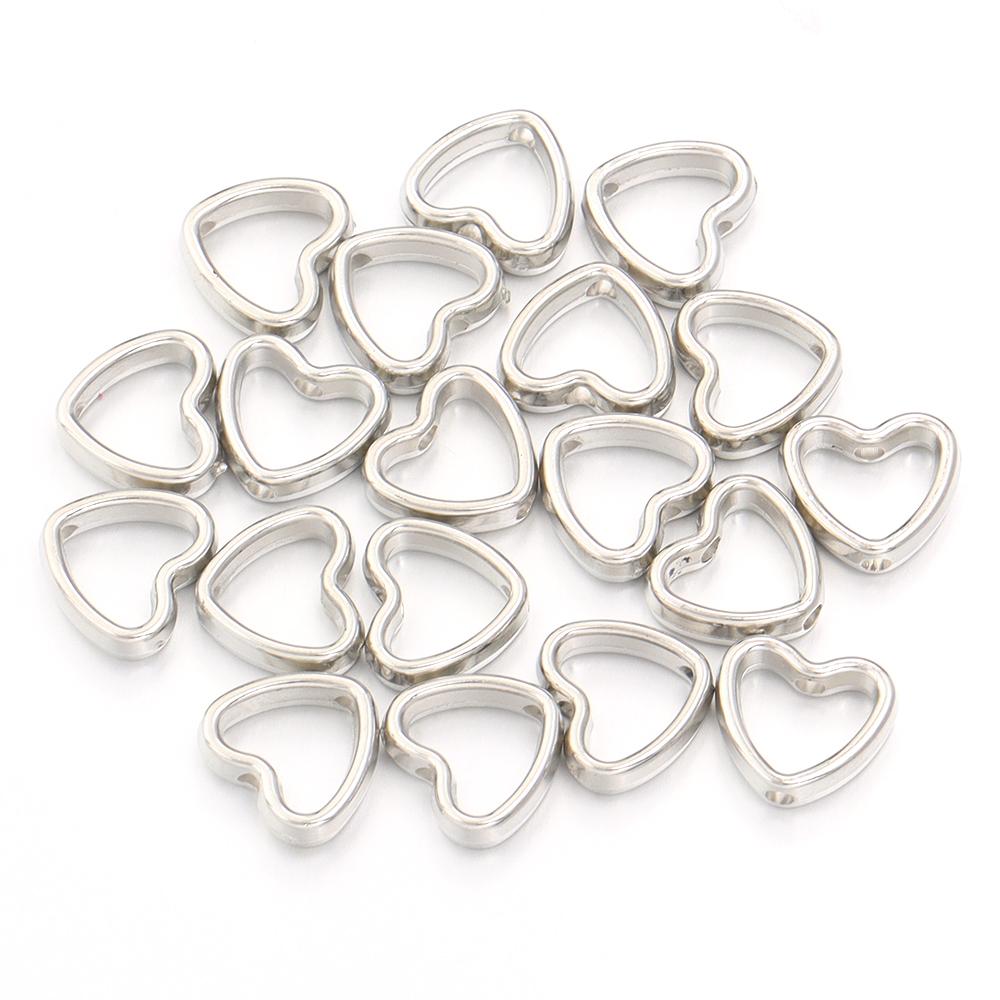 100 Stück 5 Stile Hohlrahmen Umwickelte Perlen CCB Mehrform Perlenverbinderringe für Schmuckherstellung DIY Armband Halskette Zubehör