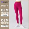 Womens High-Waisted Seamless Yoga Leggings With Butt-Lifting Effect 80% Nylon 20% Spandex Quick-Dry Stretchy Fitness Pants