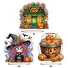 2D/Flat Halloween DIY Diamond Painting Tabletop Ornaments Kit Diamond Painting Desktop Decorations for Home Office Desktop Decor