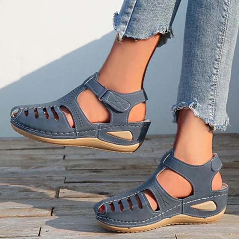 Shoes Women Sandals Summer Non-Slip Walking Shoes Comfortable Women Shoe Wedge Sandals Woman Party Women Sandal Footwear Female