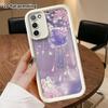 Phone Case: 2D Flat Samsung Galaxy A34 A35 M05 M06 S20 S22 S21 FE Plus 5G Tiered Protective Case, Purple-pink Night Sky, Christmas and Halloween Gift