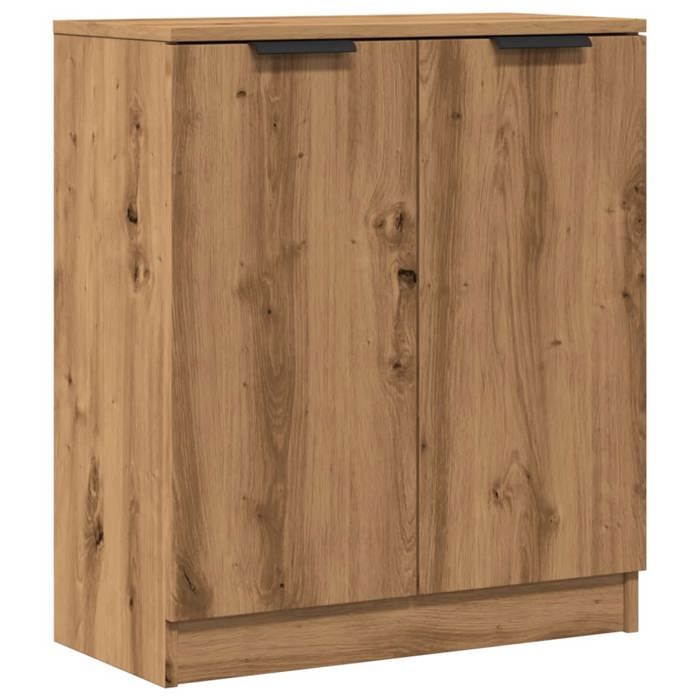 VidaXL Buffet chêne artisanal 60x30x70 cm bois d'ingénierie, meuble de rangement, meuble de rangement de cuisine, meuble de 856833