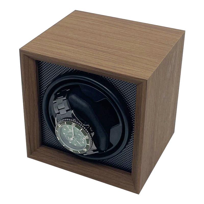

Black Walnut Vintage Automatic Watch Winder with 3-Level Adjustment for Home Use