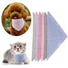 1PC Dog Bandanas Summer Scarf, Durable Triangle Reversible Orange Blue Green Bibs Handkerchief for Puppy Pet