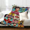 Betty Boop Print Blanket - Soft & Comfortable, for Bedroom, Travel, Sofa, Home Decoration - Birthday Christmas Gift for Friend