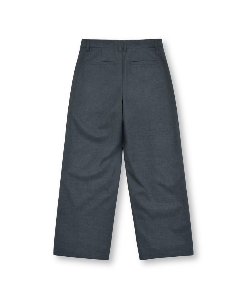 Beulaunyadeu W Wool Wide Pants, Charcoal