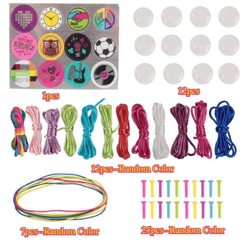 DIY Friendship Bracelet Handmade Kit Craft Set Christmas Gifts Craft Set with Colorful String  Birthday Gifts Beading Kits