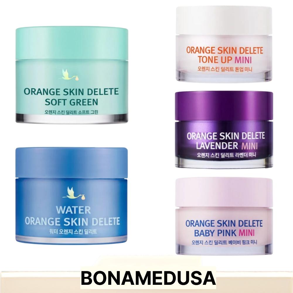 BONAMEDUSA Orange Skin Delete Pore Primer – Soft Green / Lavender / Baby Pink / Tone-Up (10g Mini / 30g Full Size, 8 Options)