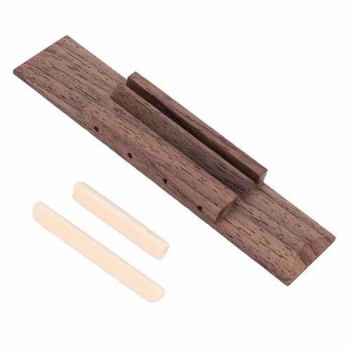 Ukulele Accessories, DIY and Repair Parts, Rosewood Bridge and Saddle for 4-String Ukulele